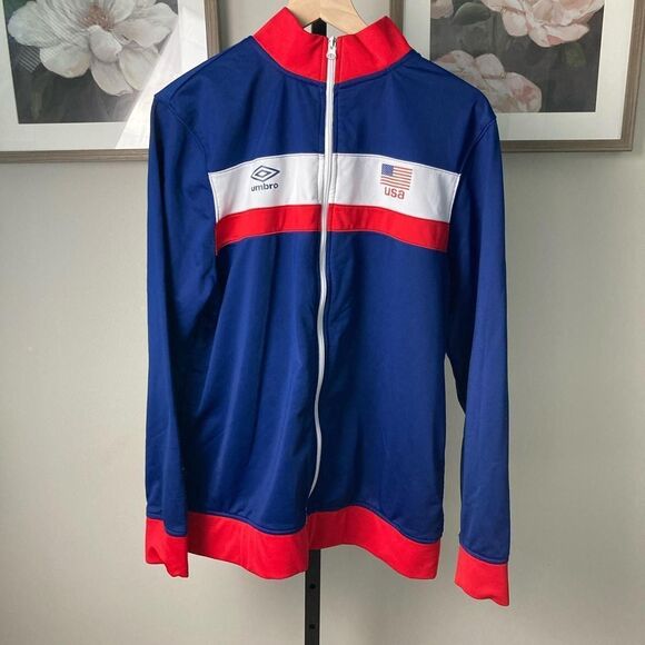 Vintage Y2K Style Umbro USA Track Jacket Size L - Picture 1 of 5